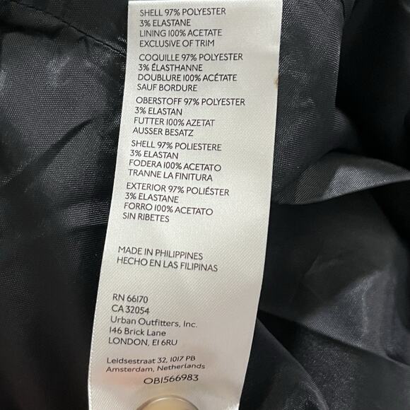 Anthropologie Maeve Pleated Wide Leg Pants Size 12 Brown Metallic Sequins Office - Picture 9 of 10